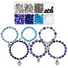SUNNYCLUE DIY Hamsa Hand with Evil Eye Bracelets Making Kits DIY-SC0020-39-1