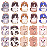   20Pcs 10 Styles Printed Alloy Pendants FIND-PH0021-07-1