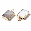 Natural Freshwater Shell Charms X-SHEL-N026-147-3
