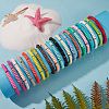 20Pcs 20 Colors Handmade Polymer Clay Heishi Surfer Stretch Bracelets Set with Synthetic Hematite BJEW-SW00043-4