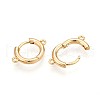 Brass Hoop Earring Finding KK-N261-31G-2