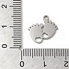 304 Stainless Steel Charms STAS-K270-02P-3