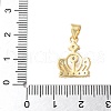 Brass Micro Pave Cubic Zirconia Pendants KK-A252-19G-3