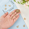 Beebeecraft 10Pcs Christmas Rack Plating Brass Pendants ZIRC-BBC0002-85-3