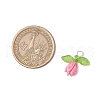 Opaque Resin Flower Rose Beads Pendants PALLOY-JF03592-2