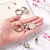Yilisi 6Pcs 6 Sizes Stainless Steel Grooved Finger Ring Settings STAS-YS0001-18P-5