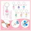 6Pcs Cat Eye Keychain KEYC-TAC00043-3