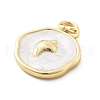Ocean Theme Brass Enamel Pendants X-KK-Q029-01F-G-3