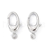 Anti-Tarnish Rhodium Plated 925 Sterling Silver Swivel Clasps STER-K173-23P-3