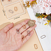 Beebeecraft 10Pcs 2 Colors Brass Spring Gate Rings KK-BBC0014-13-3