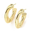 Rack Plating Brass Round Stud Earrings KK-C026-21G-1