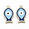 Alloy Enamel Pendants PALLOY-T075-34-NR-2