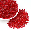 3/0 Baking Paint Glass Fringe Seed Beads SEED-A034-04E-2