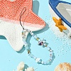 Porcelain & Glass & Wood Mobile Straps HJEW-FZ00030-3