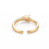 Brass Enamel Cuff Rings RJEW-T016-27B-NF-2