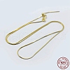 925 Sterling Silver Chain Necklaces STER-F039-15G-3