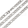 Tarnish Resistant 304 Stainless Steel Figaro Chains CHS-E007-01P-1