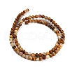 Natural Wood Lace Stone Beads Strands G-B128-A04-01-5