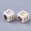 Plating Acrylic Beads SACR-S297-09H-2