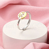 Brass Adjustable Rings for Women RJEW-R005-04G-1