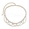 Alloy Twisted Link Chain Tassel Waist Chains for Women WG41EDD-01-2