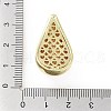 Rack Plating Brass Micro Pave Clear Cubic Zirconia Pendants KK-H474-18G-04-3