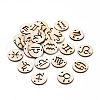 120pcs 12 Styles Unfinished Natural Poplar Wood Links Connectors WOOD-LS0001-05-2