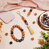   50Pcs 5 Colors Round Food Grade Eco-Friendly Silicone Focal Beads SIL-PH0001-26-5