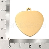 Valentine's Day PVD Vacuum Plating 201 Stainless Steel Pendants STAS-L079-24G-01-3