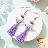 Angel 304 Stainless Steel Dangle Earrings EJEW-MZ00410-04-1