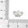 Brass Micro Pave Clear Cubic Zirconia Connector Charms KK-L219-07P-3