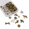  Tibetan Style Alloy Pendants TIBE-TA0001-18-5