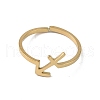 Real 18K Gold Plated 304 Stainless Steel Adjustable Finger Ring RJEW-L115-01G-12-2