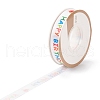Single Face Polyester Printed Satin Ribbon SRIB-I005-04A-01-3