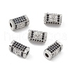 Brass Micro Pave Cubic Zirconia Beads KK-E068-VB469-4