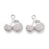 Brass Micro Pave Cubic Zirconia Pendants KK-T074-73P-1