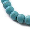 Synthetic Turquoise(Dyed) Stretch Bracelets BJEW-JB05008-01-3