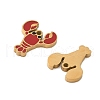 304 Stainless Steel Enamel Charms STAS-Z139-03G-12-2