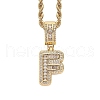 Brass Micro Pave Cubic Zirconia Pendants PW-WG3207D-11-1