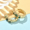 Brass Micro Pave Cubic Zirconia Hoop Earrings EJEW-A132-18G-2