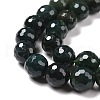 Natural Moss Agate Beads Strands G-E571-21C-4