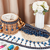 4M Polyester Fringe Lace Trims SRIB-WH0026-28-5
