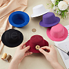 BENECREAT 6Pcs 6 Colors EVA Fabric Hat Base DIY-BC0014-06-3