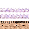 Electroplate Bicone Glass Beads Strands EGLA-T021-6mm-16-01-4