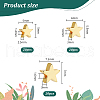  60Pcs 3 Styles Brass Spacer Beads KK-PH0006-61B-2