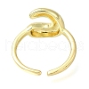 Rack Plating Brass Open Cuff Rings RJEW-S394-01G-C-3