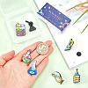 SUNNYCLUE 7Pcs 7 Styles Chemical Theme Enamel Pins JEWB-SC0001-46-3
