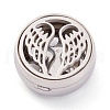 304 Stainless Steel Magnetic Diffuser Locket Aromatherapy Essential Oil Buckle AJEW-M027-07P-3