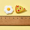 5Pcs 5 Styles Food Grade Eco-Friendly Silicone Focal Beads SIL-FS0001-04-4