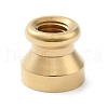Golden Plated Round Shaped Wax Seal Brass Stamp Head STAM-K002-01G-11-2